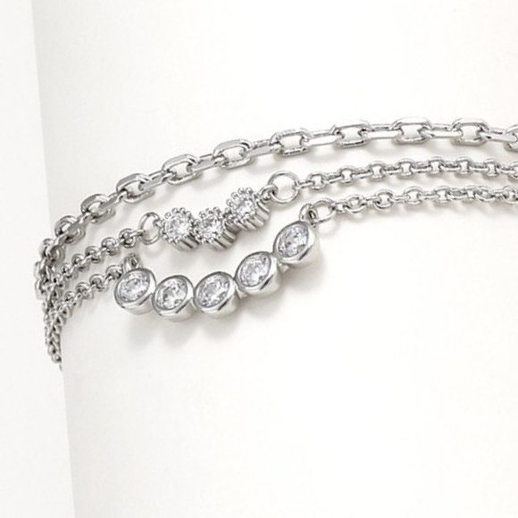 Zircon Layered Bracelet For Women - Picture 5 of 6